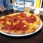 Orson's awesome Pastrami & Kraut Pizza