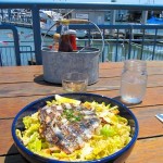 Monterey Sardines on salad at FISH