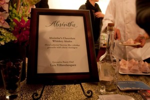 Chocolate Whiskey Alaska for dessert from Absinthe's Luis Villavelazquez