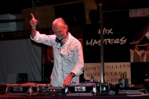 Chef/DJ/Top Chef Master Extraordinaire, Hubert Keller DJing at Saturday night's Urban BBQ