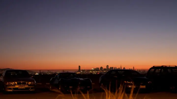 IMG_7204 8/21 Sunset over SF from St. George Spirits parking lot