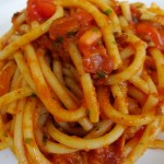 Bucatini all' Amatriciana at La Briciola