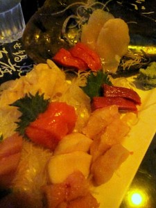 Another of Roger's magnificent sashimi platters at Zushi Puzzle