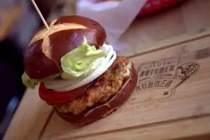 Shrimp burger