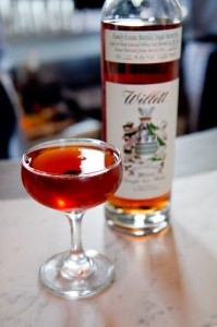 Hard Water cocktails made with house barrel of Willett bourbon