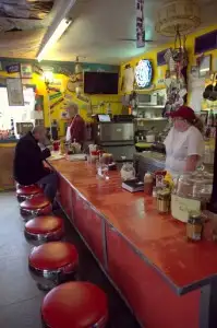 Counter seats at Rick's