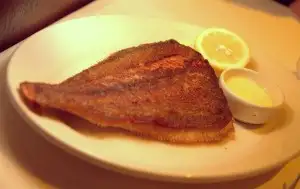 Whole roasted fish, fileted tableside