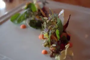 Artful vegetable starter