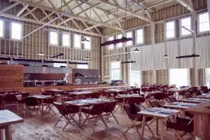 Waiheke's spacious dining room