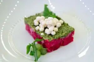 Beef tartare at Enotria