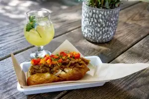 Cocktails & brats at LowBrau