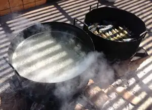 Roadside tamales at Paulina
