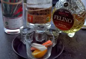 Mezcal flight