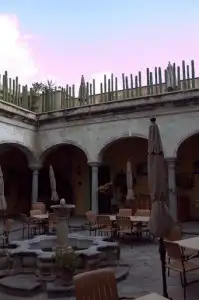 Enchanting hotel courtyard