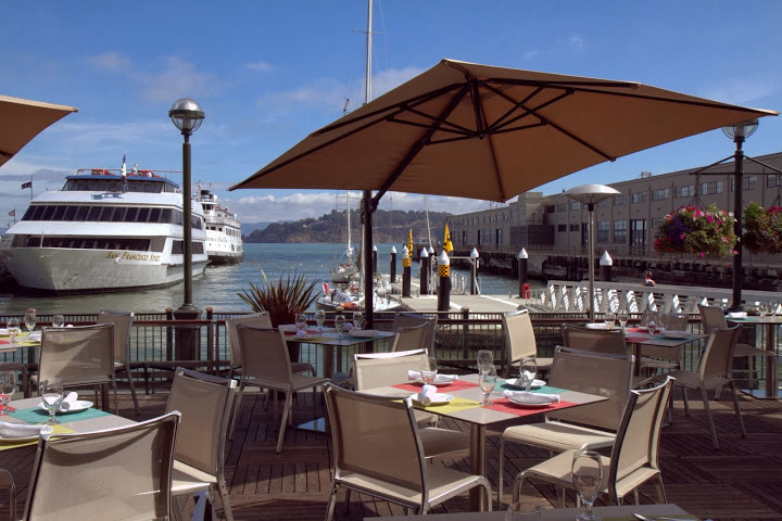 Views from the La Mar deck - an idyllic Bay-side brunch