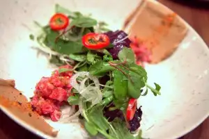 Gorgeous visually & to taste: beef tartare with Thai influences at 1760 (see The Latest)