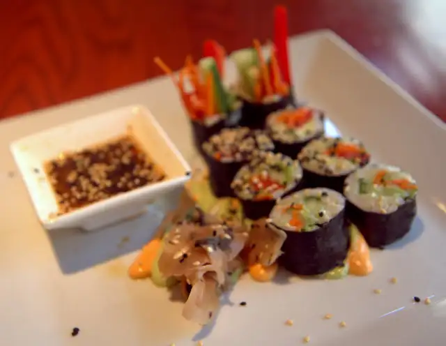 Vegan sushi at Candle 79