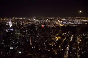 Ever magical from my girlhood and now... the view from Empire State Building on a clear May night (see "Wandering Traveler")