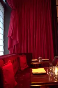 Elegant corner tables in The NoMad