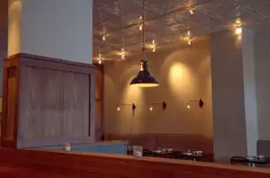 Pesce's spacious new setting