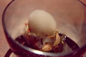 One of the best dishes of 2013: savory duck liver toffee mousse at Saison