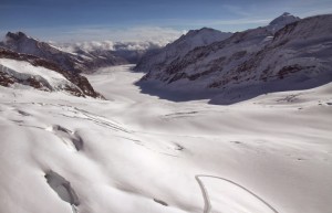 From atop the Jungfraujoch