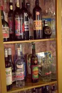 Palazzo delle Misture's absinthe cabinet upstairs