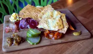 Unique charcuterie platter