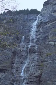 One of many waterfalls along the valley