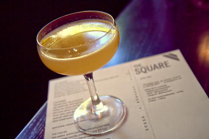 A re-imagined Appletini from Claire Sprouse at The Square in my Zagat spring cocktail article