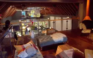Lazy Bear: the view from the upstairs lounge overlooking the main dining room