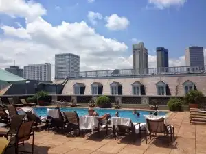 Rooftop pool at the centrally-located Omni Royal Hotel