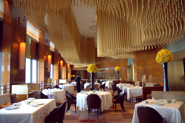 Amber Hong Kong's (at the Landmark Mandarin Oriental) stunning dining room