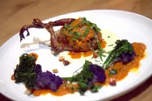 Squab tikka masala at Farmer & The Fox, St. Helena