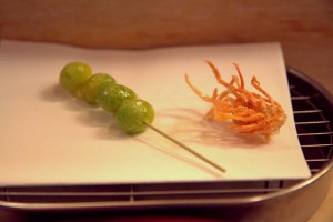Raku Tei rounds of tempura goodness, from ginko to shrimp legs