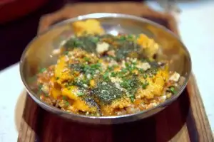 LOVE the Beep Beep uni rice at Roy Choi's POT