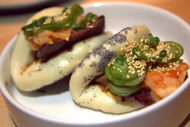Beef tongue bao at Liholiho Yacht Club, one Jan.'s top 2 new restaurants