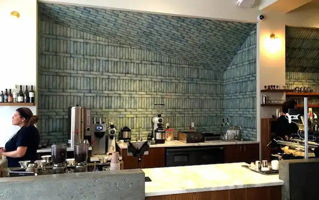 Mazarine's coffee counter