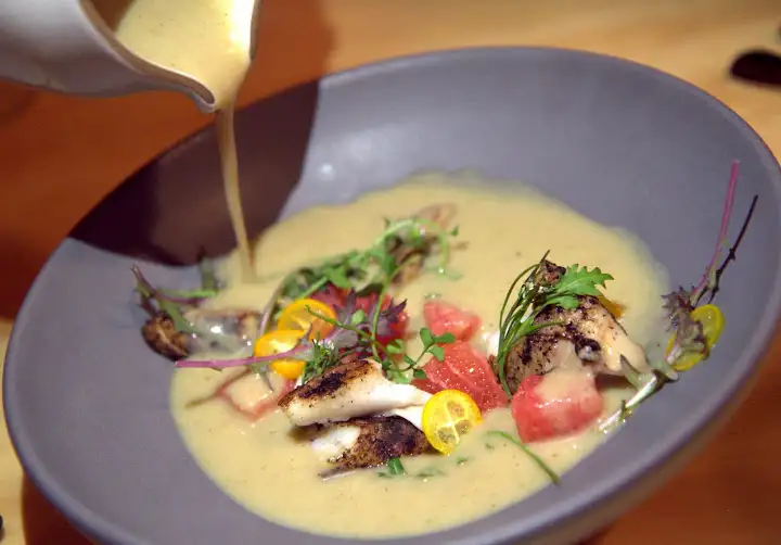 AL's Place black cod in sunchoke curry