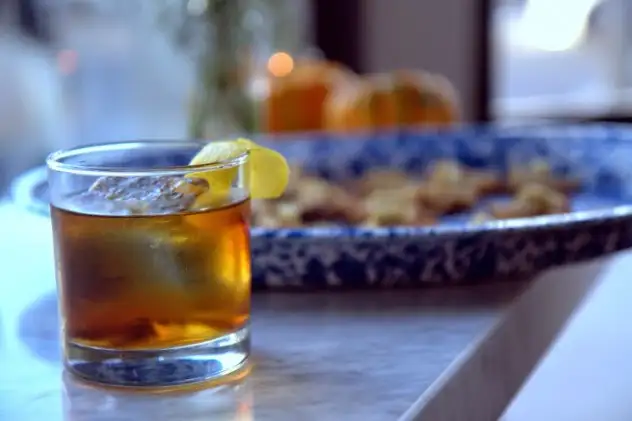 Escape from Alcatraz is a fine complement to Belcampo's meat-heavy restaurant menu. Though light and easy to drink, it carries the elegance and weight of a whiskey cocktail, lovely with steak or duck. Cardamaro (a cardamom-heavy amaro), Sutton Cellars brown-label dry vermouth and aromatic bitters with a lemon twist play together in subtle harmony over a large ice cube.