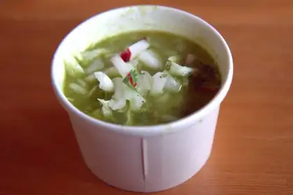 Bowl of pozole ($10)