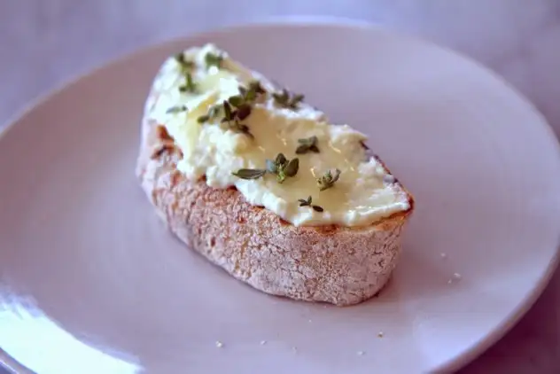 Tofino Wines' ricotta crostini