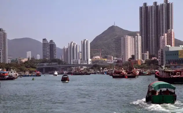 Sailing around Hong Kong