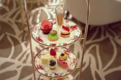 Chef pastries during high tea at The Langham