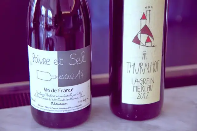 Drinking wines at Tofino Wines