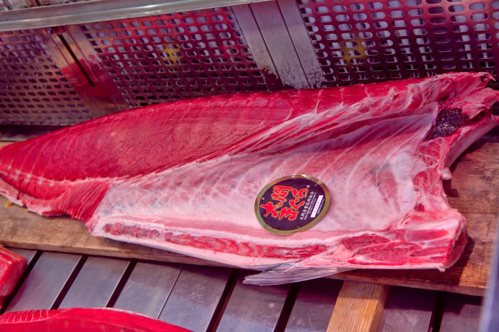 Highest grade of tuna in a special case