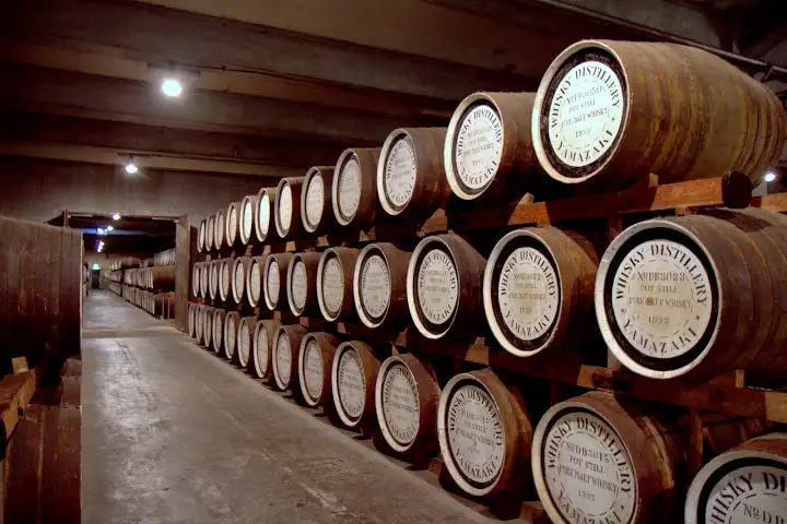 Aging barrels of Yamazaki