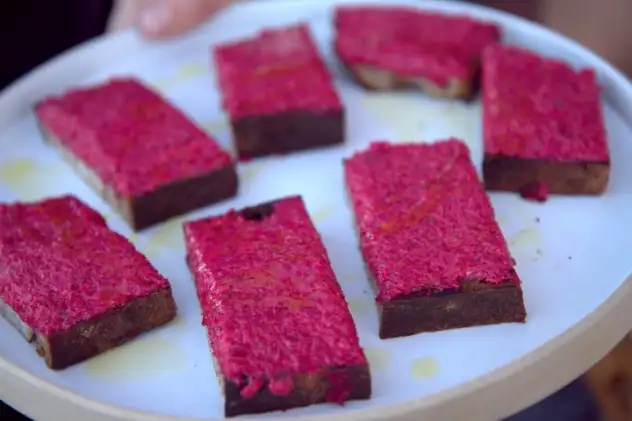 Fantastic beet pimento on toasts at an intimate preview of NINEBARK and food from chef Matt Lightner, an exciting downtown Napa opening tentatively set for late September