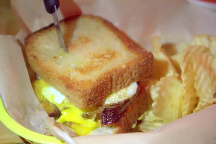 Earl's Beer & Cheese grilled cheese sandwiches