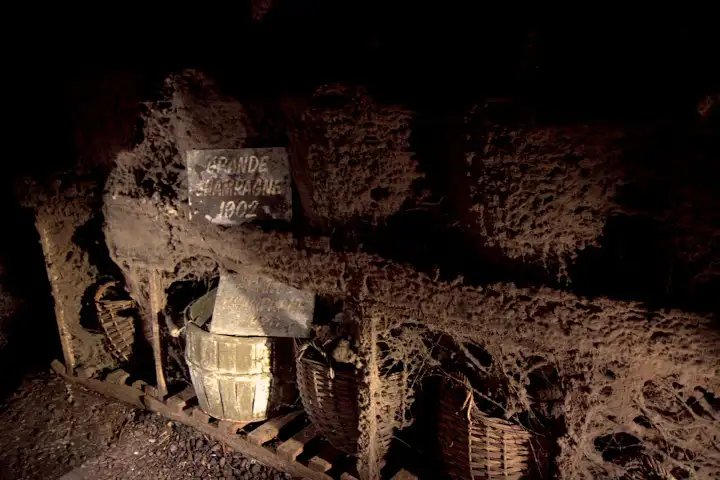 A "humid" cellar in the Baron Otard castle
